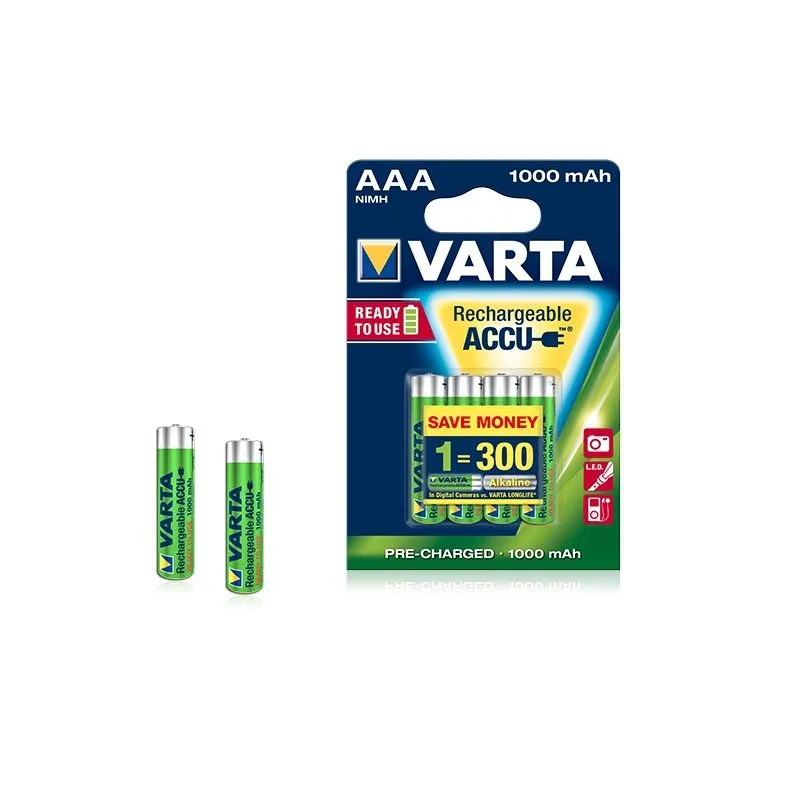 ▷ Piles rechargeables AAA 1000 mah Varta