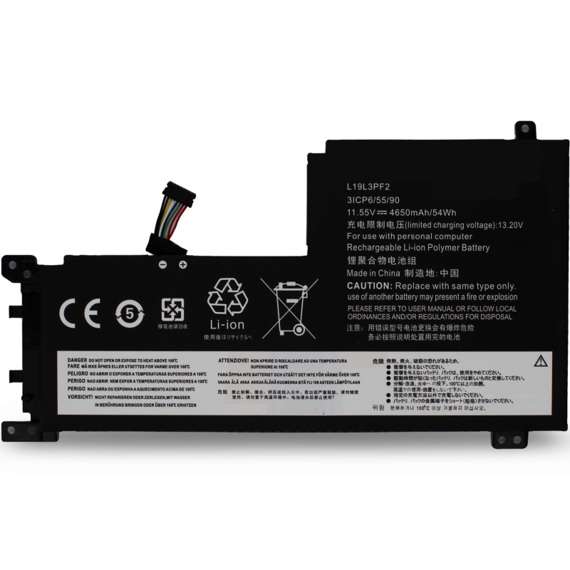 Batterie d'ordinateur portable pour LENOVO IDEAPAD 5 15IAL7 (82SF) L19D3PF3 L19M3PF6 TYPE A