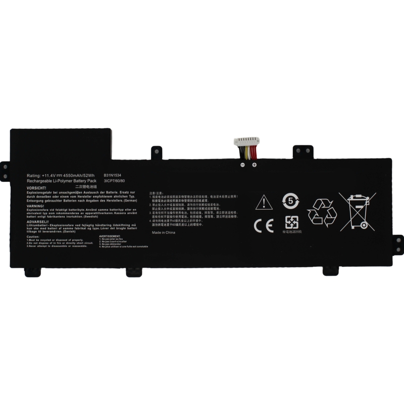 Batterie d'ordinateur portable ASUS ZENBOOK UX510UX-CN014T B31N1534