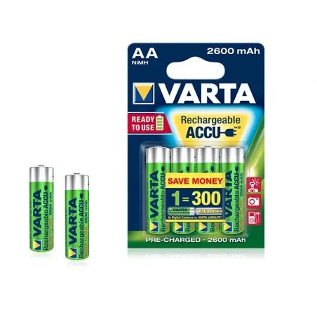 ▷ Piles rechargeables AA Varta 2600mah