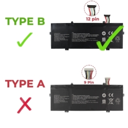 Batterie d'ordinateur portable HUAWEI MATEBOOK 14 HB4593R1ECW 12 broches
