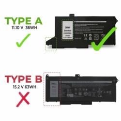Batterie d'ordinateur portable DELL LATITUDE 5420 WY9DX