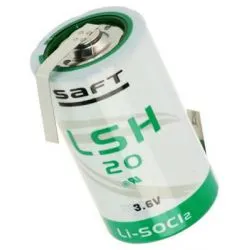 Pile Lithium avec Terminaux en Z D Saft LSH 20 3.6V Li-SOCl2