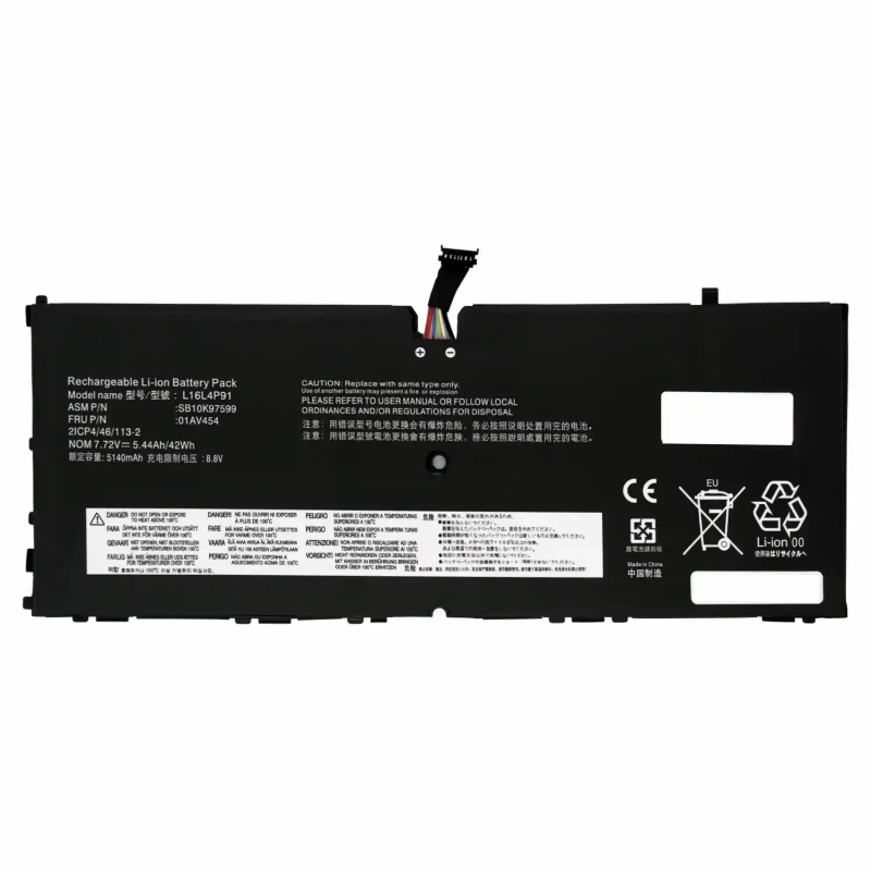 Batterie d'ordinateur portable pour LENOVO THINKPAD X1 tablette 3ème génération L16L4P91