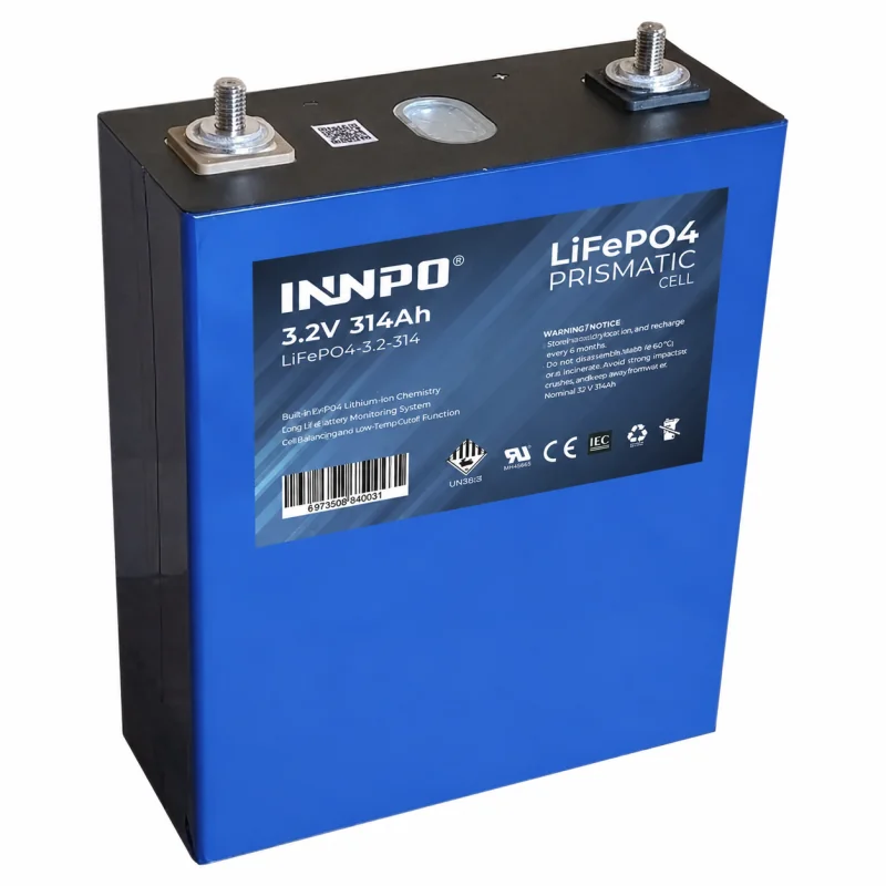 Cellule Prismatique LiFePO4 INNPO 3.2V 314Ah Grade A