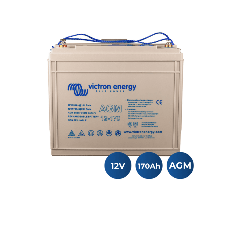 Batterie Victron AGM Super Cycle 12V 170Ah M8