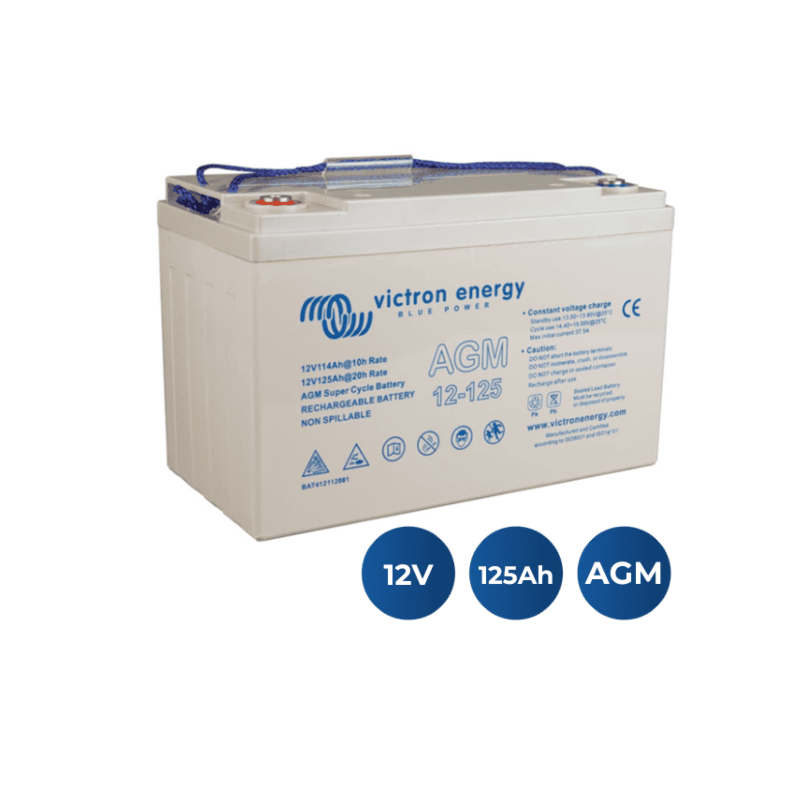 Batterie Victron AGM Super Cycle 12V 125Ah M8