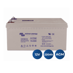 12V/220Ah Batterie AGM à décharge profonde (M8) Victron Energy (BAT412201085)
