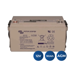 12V/90Ah Batterie AGM à décharge profonde (M6) Victron Energy (BAT412800085)