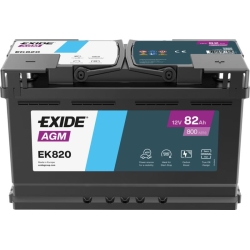 Batterie Exide EK820 Start-Stop AGM 82Ah