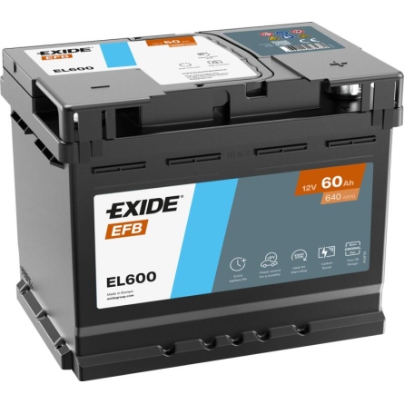 Batterie Exide EL600 Start-Stop EFB 60Ah