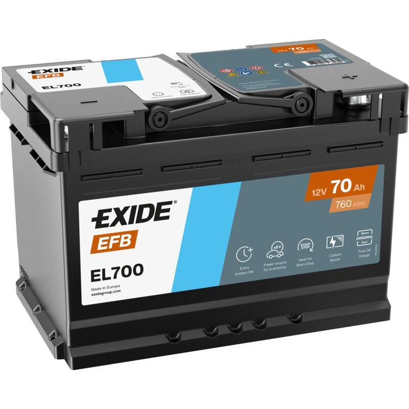 Batterie Exide EL700 Start-Stop EFB 70Ah