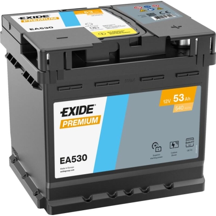 Batterie Exide Premium EA530 53Ah