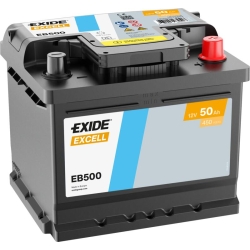 Batterie voiture Exide Excell EB500 50Ah