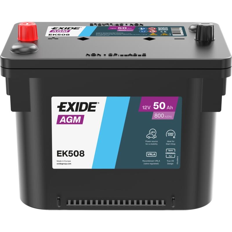 Batterie Exide EK508 Start-Stop AGM 50Ah