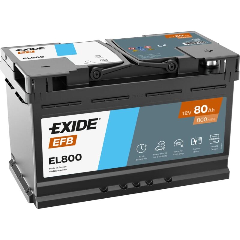 Batterie Exide EL800 Start-Stop EFB 80Ah