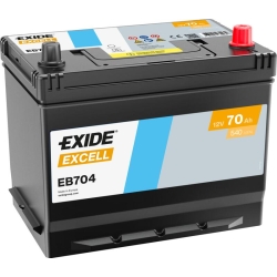Batterie voiture Exide Excell EB704 70Ah