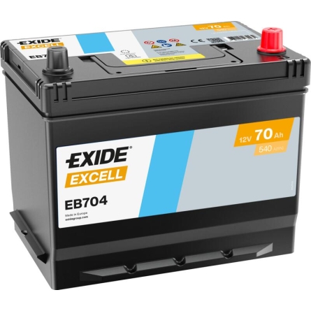 Batterie voiture Exide Excell EB704 70Ah