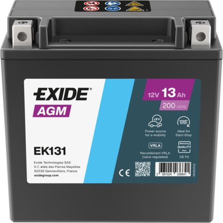 Batterie Exide Auxiliaire EK131 13Ah
