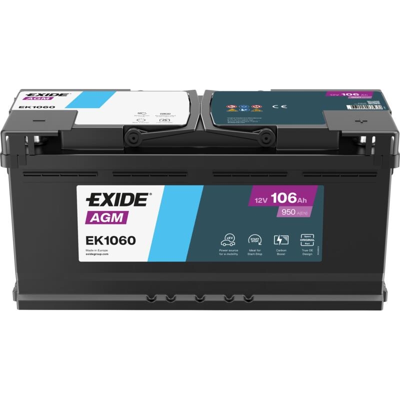 Batterie Exide EK1060 Start-Stop AGM 106Ah