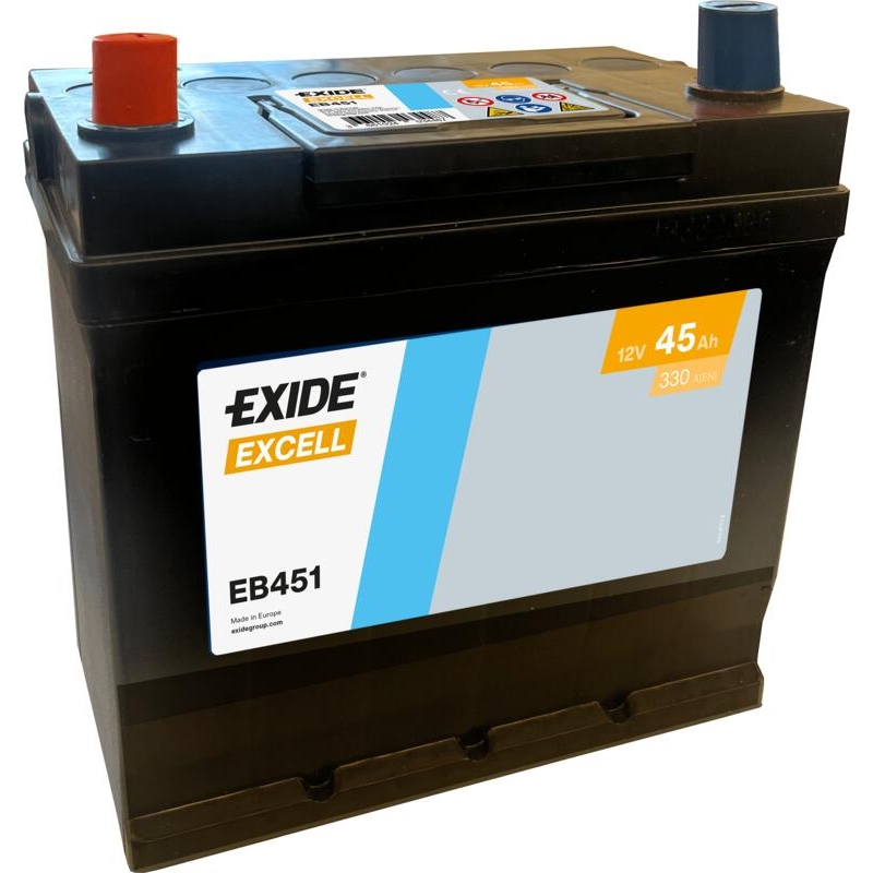 Batterie voiture Exide Excell EB451 45Ah