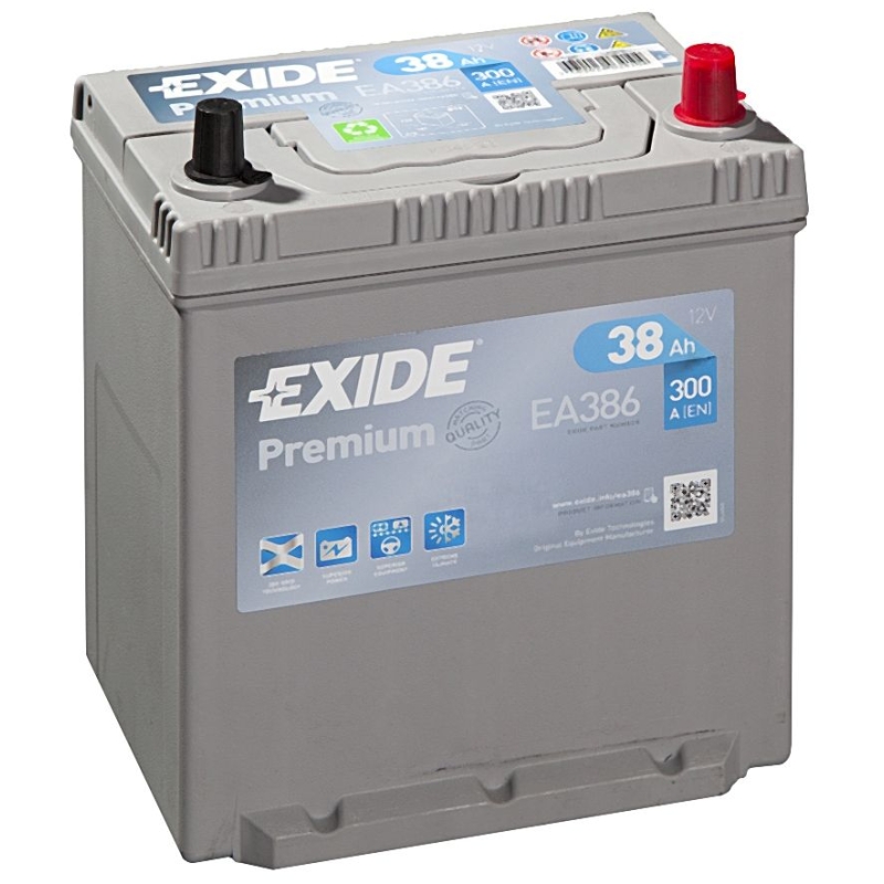 Batterie Exide Premium EA386 38Ah