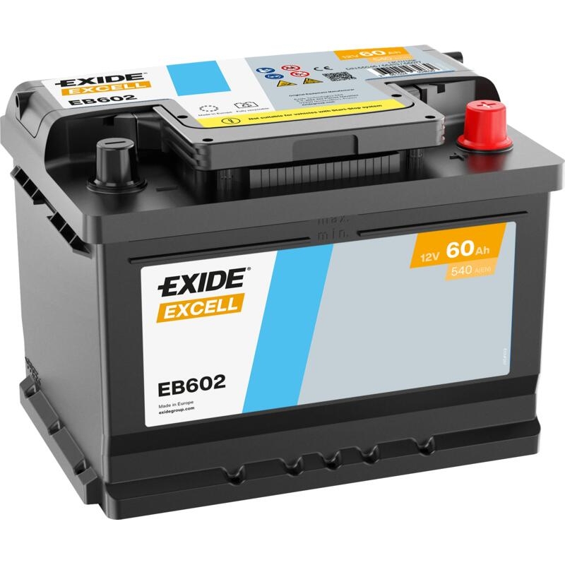 Batterie Exide Excell EB602 60Ah
