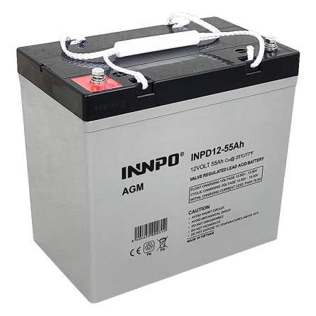 Batterie au Plomb AGM 12V 55A