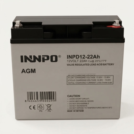 Batterie au Plomb AGM 12V 22A