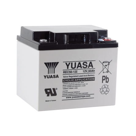 Batterie Yuasa REC50-12I 12V 50Ah AGM cyclique