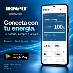 INNPO Smart Battery : suivi Bluetooth sur Android. Capture illustrative de l’application. INNPO Smart Battery : suivi Bluetooth sur Android. Capture illustrative de l’application.