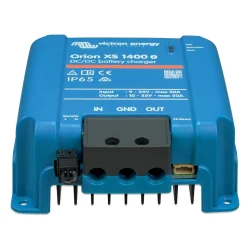 Chargeur booster DC-DC Victron Orion XS 1400, vue de face.