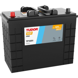 Tudor SHD PRO TF1251 12V 125Ah 850A, 349 × 175 × 285 mm, Borne positive à gauche