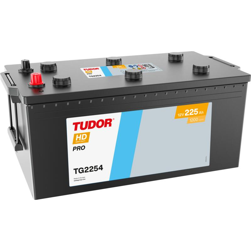 Tudor HD PRO TG2254 12V 225Ah 1200A, 518 × 274 × 240 mm, Disposition des bornes: ETN 4