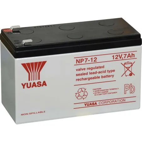 Batterie au Plomb-Acide AGM 12V 7Ah YUASA NP7-12