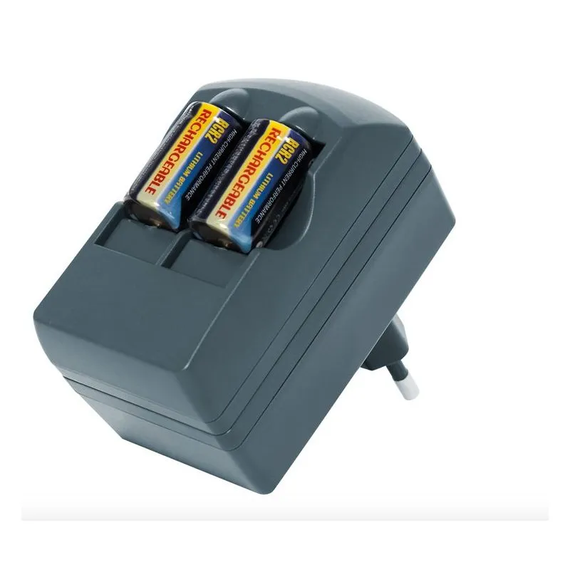Chargeur + batterie CR2 Batteries au Lithium rechargeable. ✅