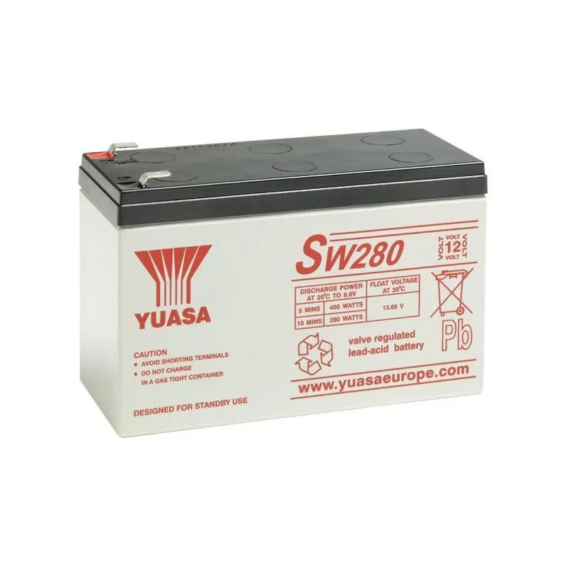 Batterie au Plomb-Acide AGM 12V 7.8Ah YUASA SW280