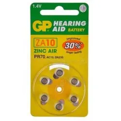 Piles auditives GP Mod.ZA10 (Pack de 60 piles)