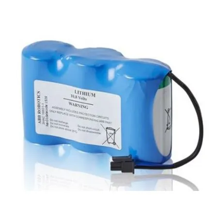 Batterie au Lithium 3HAC16831-1 (Piles LiSOCl2 + Connecteur) pour Robots ABB 10.8V et 17000mAh
