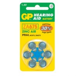 Piles auditives GP Mod.ZA675 (Pack de 60 piles)