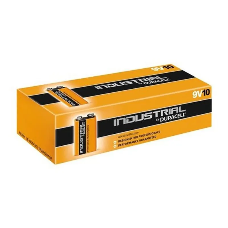 10 Piles Alcalines Duracell Procell Intense 9V / 6LR61