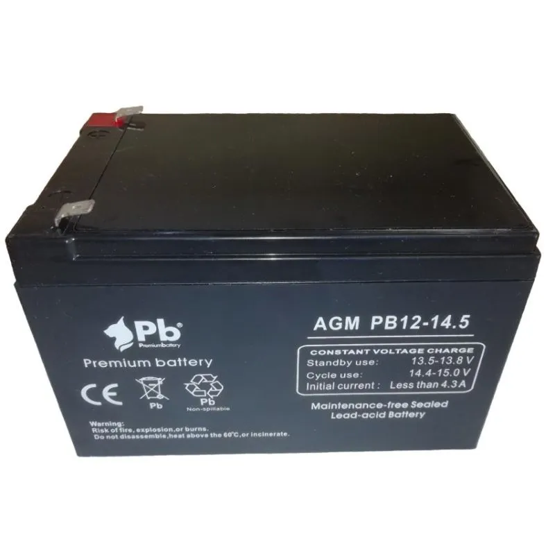 ▷ Batterie au Plomb AGM 12V 14Ah Alimentation de Secours UPS Machines
