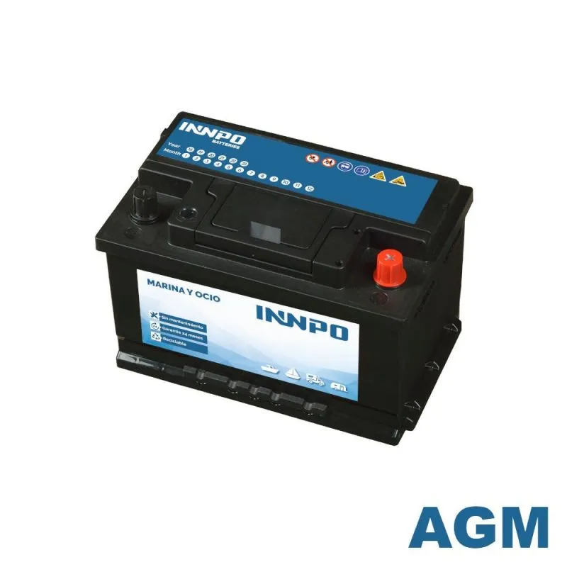 Batterie INNPO AGM 70Ah Marina y Ocio
