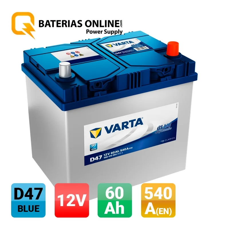 Batterie Varta D47 60Ah De 40Ah à 60Ah