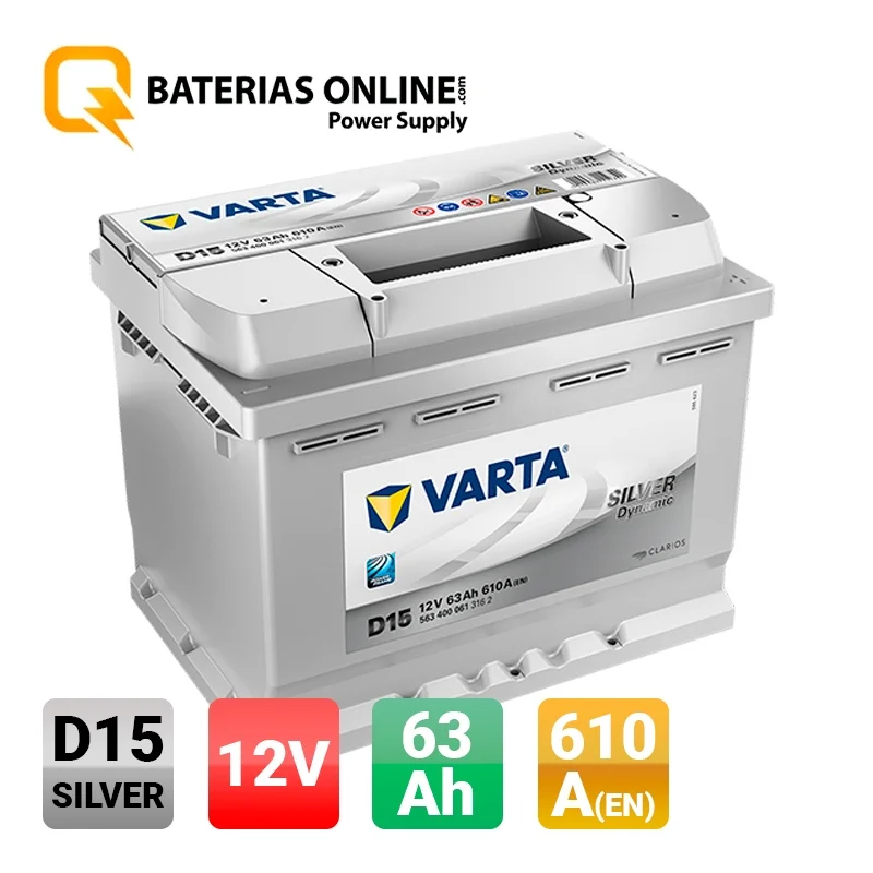 Varta Silver Dynamic D15 63Ah 610A au meilleur prix - Comparez les offres  de Batteries pour voiture sur leDénicheur