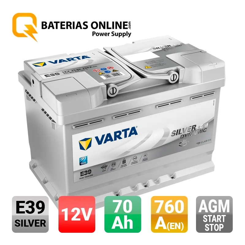 Batterie - Varta E39 12V 70Ah 760A - Équipement auto