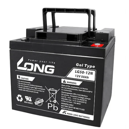 ▷ LONG LG50-12N Batterie Plomb GEL 12V 50Ah Fauteuils Roulants, UPS