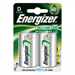Piles rechargeables Energizer D 2500 mAh