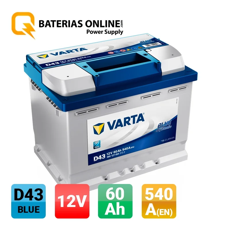 ▷ Batterie Voiture Varta D43 60Ah