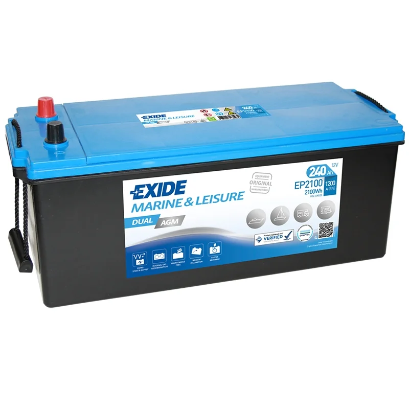 ▷ Batterie Exide EP2100 Dual AGM 240Ah